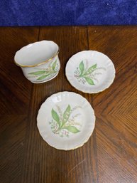 Treasure Chest China Lily Of The Valley Small Dish Set