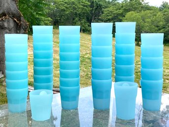 Tumblers And Water Glasses From Italy By Mepra - Light Blue