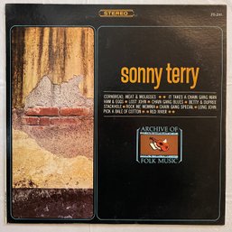 Sonny Terry Archive Of Folk Music FS-206 Vg Plus