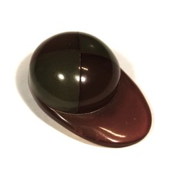 Jockey Cap Dual Colored Bakelite Vintage Dress Clip Small Size