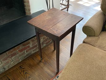 Antique Square Side Table
