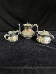 Tea Pot Sugar And Creamer Set