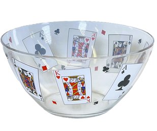 Cool Large Luminarc Playing Card Chip Bowl
