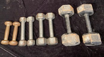 Solid Metal Dumbbell Hand Weights