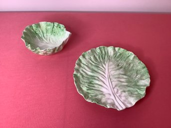 The Haddon Group 1987 Lettuce Dish And Bowl