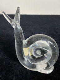 Vintage Murano Glass Snail Paperweight