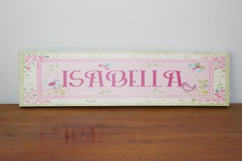 Cute Isabella Canvas Wall Art