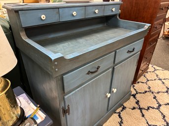 Blue Antiqued Dry Sink