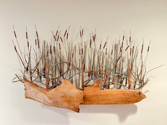 Copper And Drift Wood Art