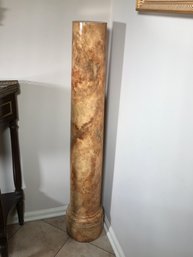 Fantastic Tall Burl Wood Column - Many Uses - 48' X 10' - Very Pretty Piece - Amazing Wood Patterns - Nice !