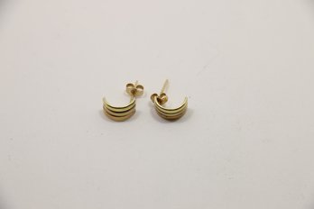 14k Yellow Small Gold Earrings