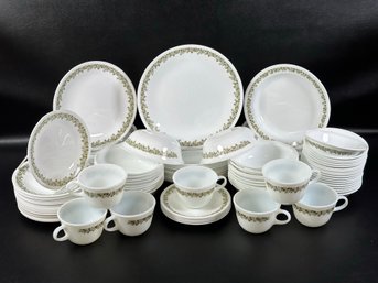 A Large Set Of Corelle Dinnerware By Corning, Spring Blossom Pattern