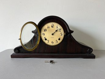 Gilbert Camel Back Mantle Clock - Made In Winsted, Connecticut