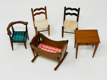 Vintage Miniature Dollhouse Furniture