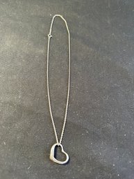 Tiffany Sterling Silver Heart Necklace