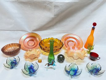 Carnival And Depression Glass Lot