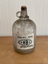 Vintage Hurlbut Bros. Cider Jug Wilton CT