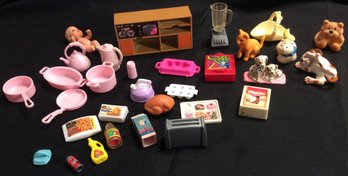 Lot Of Assorted Miniature Dollhouse Accessories