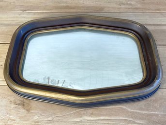 Petite Vintage Wall Mirror With Gold Finish