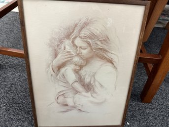 Marilyn Zapp - Mother And Child Print From Family Series