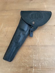 Reproduction US Civil War Revolver Holster Leather Black