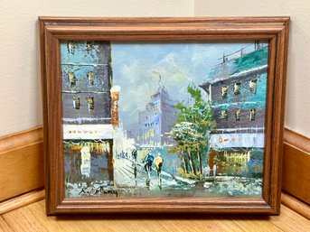 Vintage K Polary Original Oil Painting