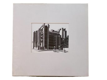 Eugenia Joyce Fayen (american, 20th Century) Original Yale Art & Architecture Bldg