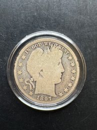 1897 Barber Silver Half Dollar