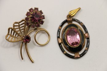 2 Vintage Costume Jewelry Pieces