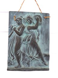 Plaster Maidens Garden Wall Plaque