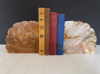 Pair Of Onyx Slab Bookends