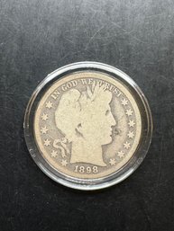 1898 Barber Silver Half Dollar