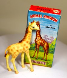 Animal Kingdom By Marx Giraffe Original Box Plastic Toy