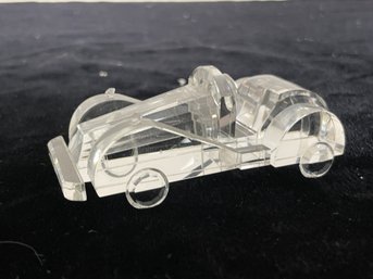 Glass Sports Car Figurine