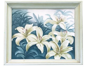 A Vintage Lithograph - Lillies