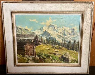 ALPS Oil On Canvas Circa 1930
