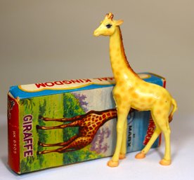 Animal Kingdom By Marx Giraffe Original Box Plastic Toy #2