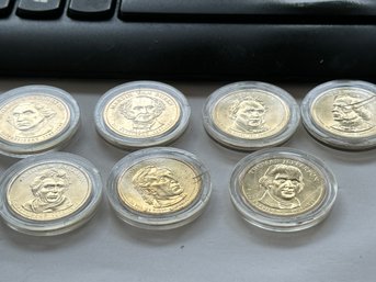 7 Presidential $1 Gold Coins  Includes George Washington & More