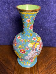 Chinese Cloisonne Style Vase