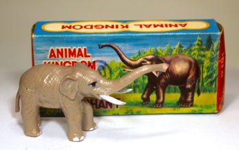 Another Animal Kingdom By Marx Plastic Elephant Figure Original Box