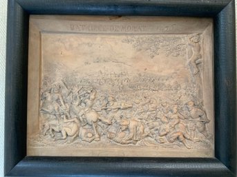 Framed Relief Scene Of The Battle Of Morat