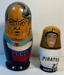 Russian Nesting Dolls Including Roberto Clemente