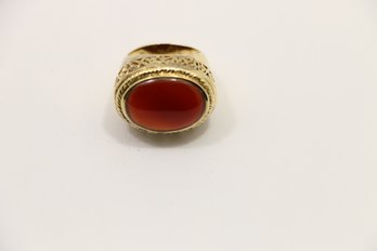 Sterling Silver Carnelian Ring Size 6