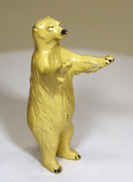 Vintage Original Paint Standing Polar Bear Lead Figure
