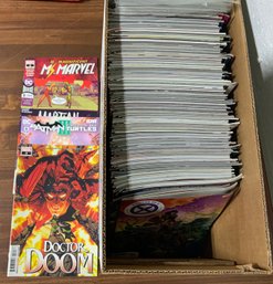 Large Box Full Of Comic Books ~ Daredevil, Batman Ninja Turtles, Rat Queens & More ~