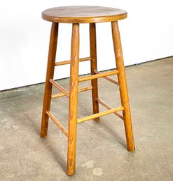 An Oak Counter Stool