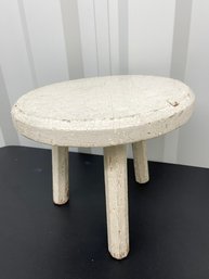 Old Milk Stool 12x10.5 Original White Paint