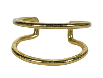 Nine West Gold Tone Modernist Cuff Bracelet