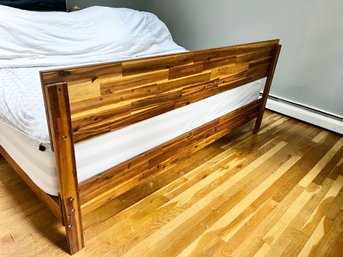 King Bedframe Possibly Acacia Wood (frame Only)
