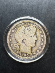 1900 Barber Silver Half Dollar